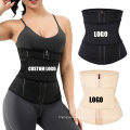 2020 Hot Sale Custom Logo Zipper Front Lose Weight Tummy Compression Belt Waist Trainer Women